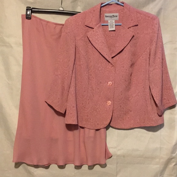 Another Thyme Dresses & Skirts - Another Thyme Skirt & Textured Jacket Set 18P EUC